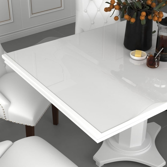 vidaXL Pöytäsuoja läpinäkyvä 120x90 cm 2 mm PVC