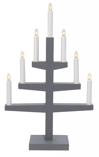 Trapp 7L candlestick gray (harmaa)