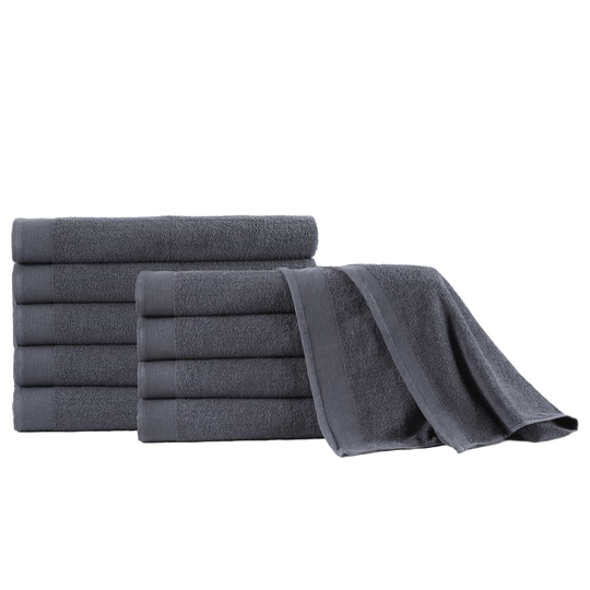 vidaXL Saunapyyhkeet 5 kpl puuvilla 450 g/m² 80 x 200 cm antrasiitti