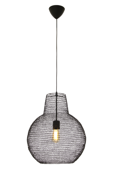 Tangled ceiling light (musta)