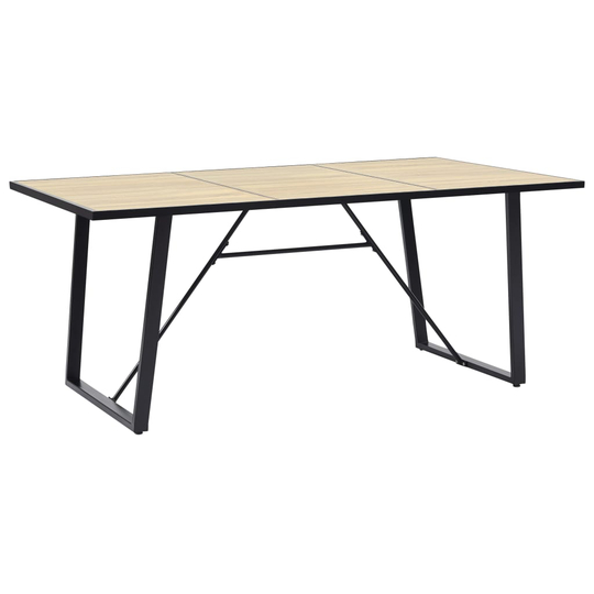 vidaXL Ruokapöytä tammi 180x90x75 cm MDF