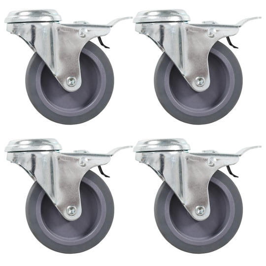 vidaXL Rullapyörät pultinrei´illä 16 kpl 75 mm