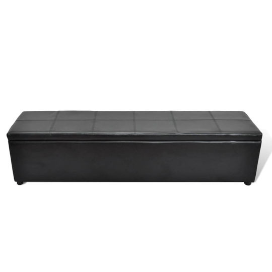 vidaXL Varastopenkki musta 168x44x44 cm
