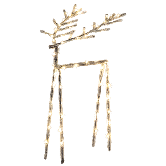 Decoration Deer 40cm (Kirkas / läpinäkyvä)