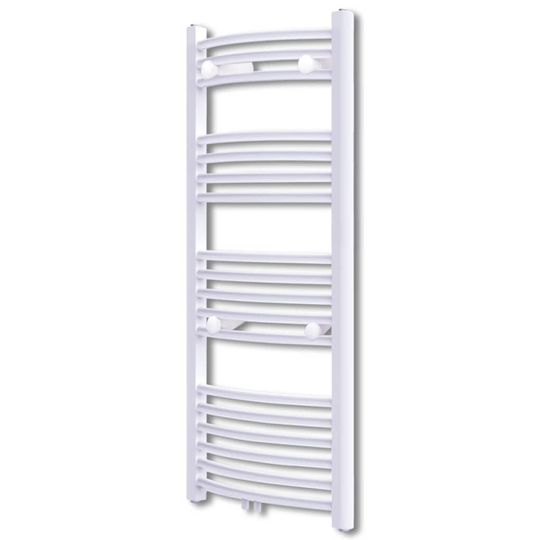 Kylpyhuoneen Keskuslämmitys Pyyheteline Kaareva 500 x 1160 mm Sivu- & Keskiliittimet