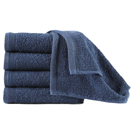 vidaXL Vieraspyyhkeet 10 kpl puuvilla 450 g/m² 30x50 cm laivastonsin.