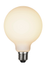 LED valonlähde E27 G125 opaque double coating Mattavalkoinen/valkoinen