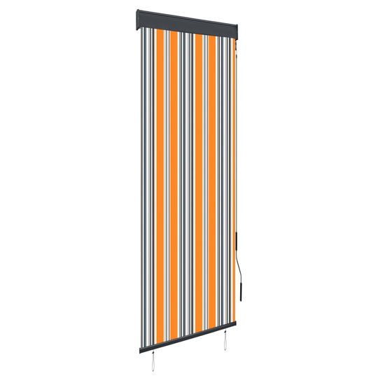 vidaXL Ulkorullaverho 60x250 cm keltainen ja sininen