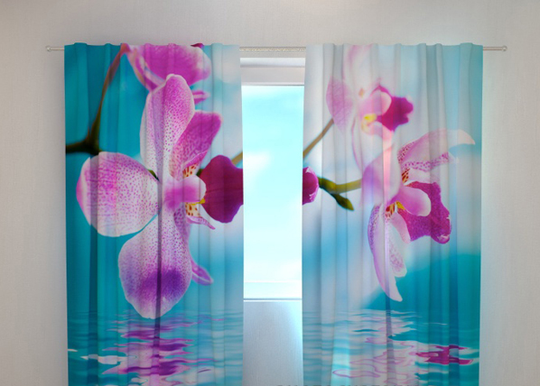 Pimentävä verho SKYBLUE ORCHIDS 240x220 cm