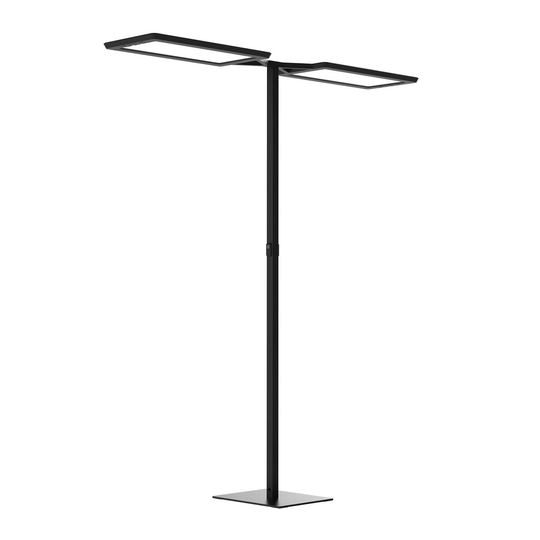 LED-lattiavalaisin Yara.double 4000K LTX, musta