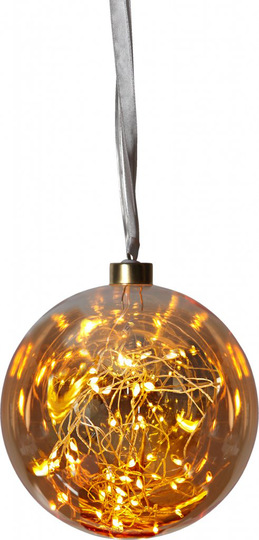 Glow glass 15cm LED (Tan / ruskea)