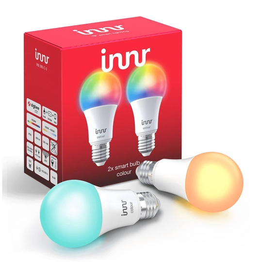 E27 9,5W LED-lamppu Innr Smart Bulb Colour, 2 kpl