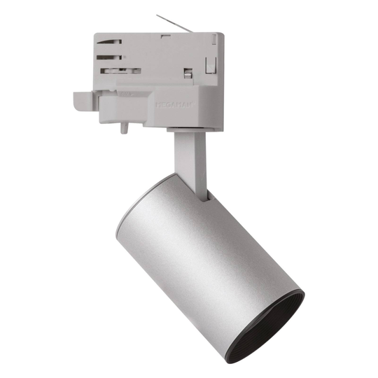 LED-spotti MarcoMini 3-vaihekiskoon, hopea 4 000 K
