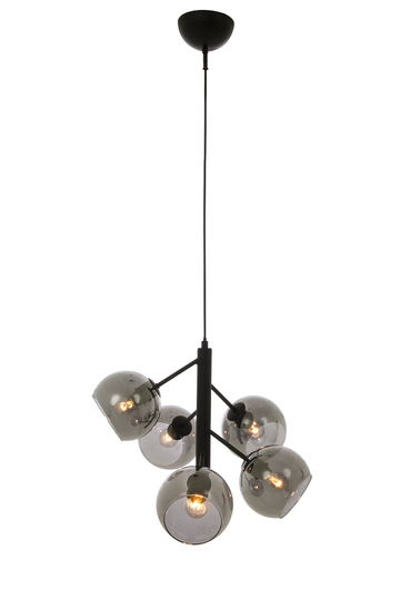Atom ceiling light (musta)