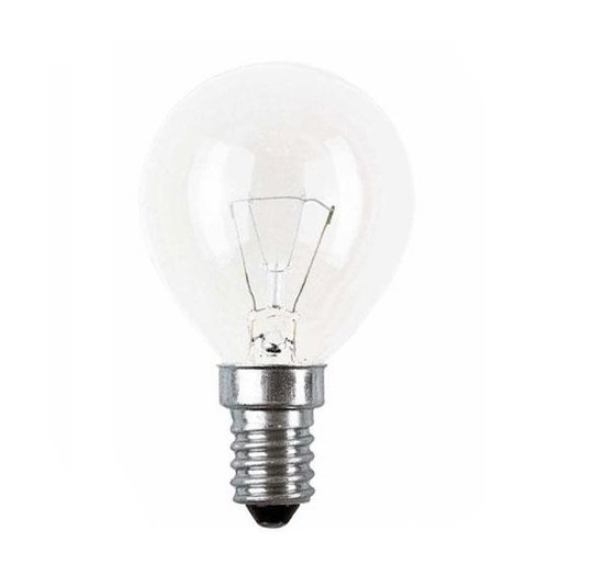 E14 klotlampa klar 25W