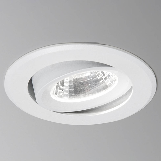 LED-uppospotti Agon Round 3 000 K, 40°, valkoinen