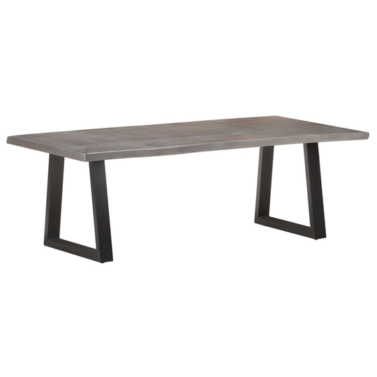 vidaXL Sohvapöytä elävät reunat 115x60x40 cm täysi akaasiapuu