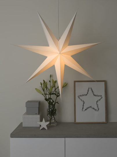 Paper star 78cm (valkoinen)