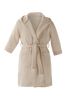 LILIA MINI kylpytakki - ekologinen Pellavabeige