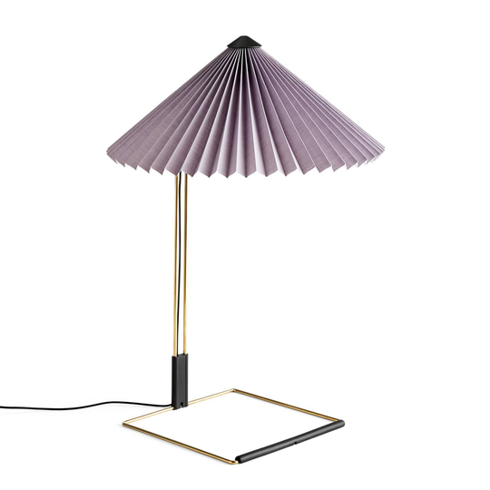 HAY Matin 380 -LED-pöytävalo pliseerattu, violetti