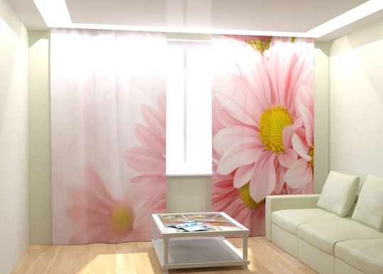 Kuvaverhot SOFT FLOWERS 300x260 cm