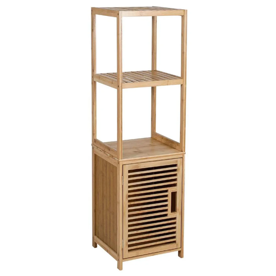 Kylpyhuonekaappi, bambu - 115 x 33 x 33 cm