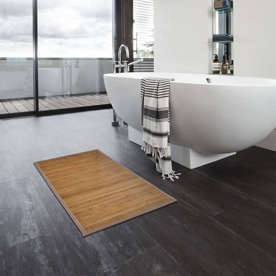 vidaXL Bambu kylpymatto 2 kpl 60x90 cm ruskea