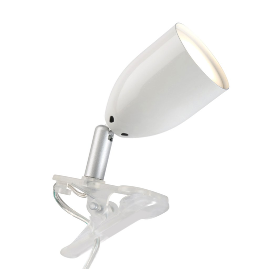 Leo clam lampa LED (valkoinen)