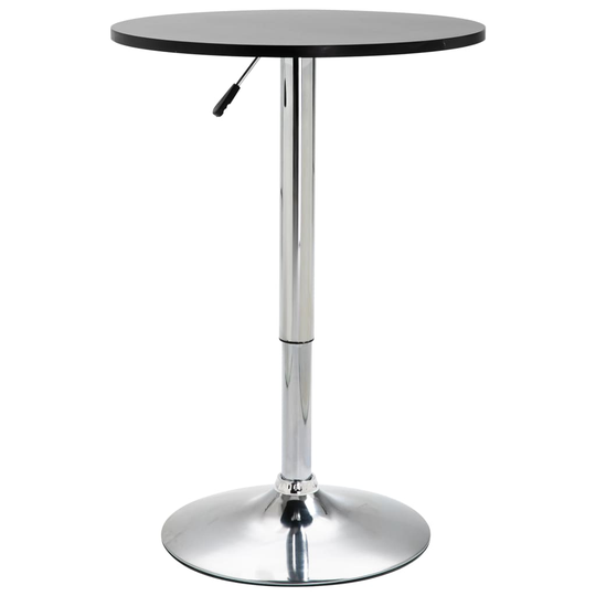 vidaXL Baaripöytä musta Ø60 cm MDF