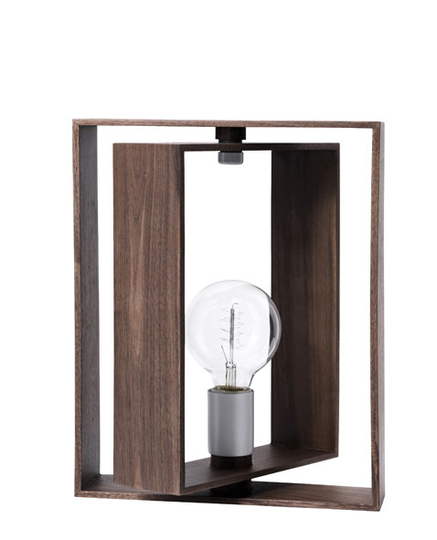 Frame table lamp walnut (saksanpähkinä)