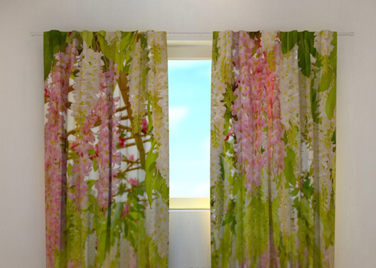 Pimentävä verho LABURNUM FLOWERS 240x220 cm