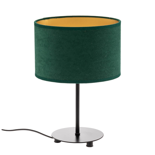 Pöytävalo Golden Roller korkeus 30cm vihreä/kulta