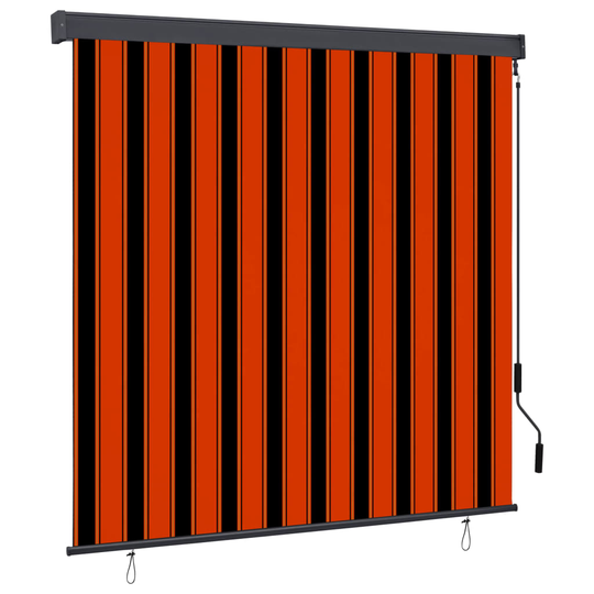vidaXL Ulkorullaverho 170x250 cm oranssi ja ruskea