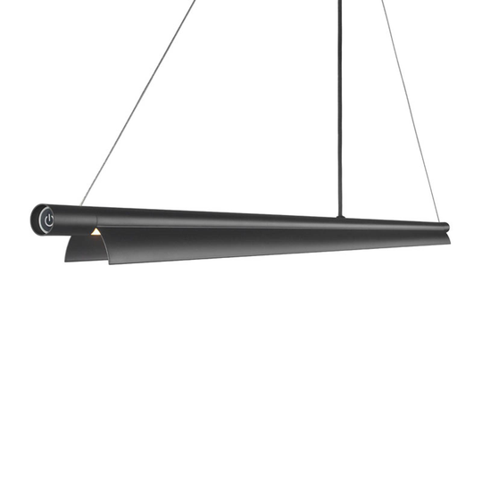 Pitkulainen LED-riippuvalaisin Space B musta