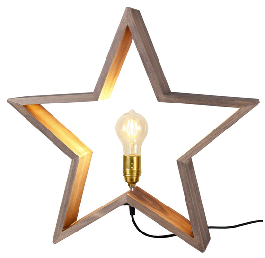 Lysekil tree star 52cm brown (Tan / ruskea)