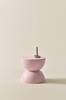 BLANES sivupöytä, halkaisija 35 cm Rosa terrazzo