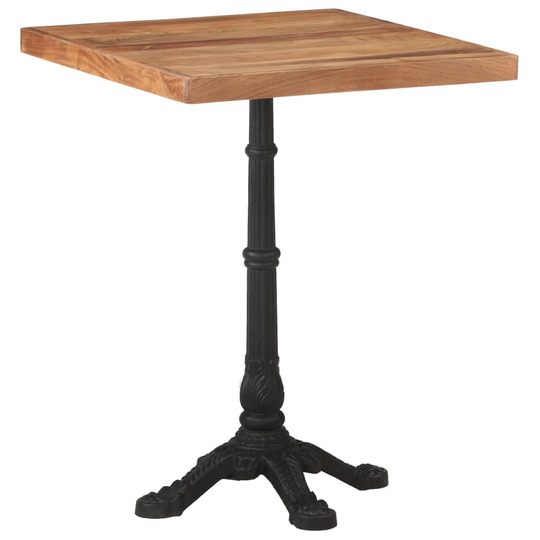 vidaXL Bistropöytä 60x60x76 cm täysi akaasiapuu