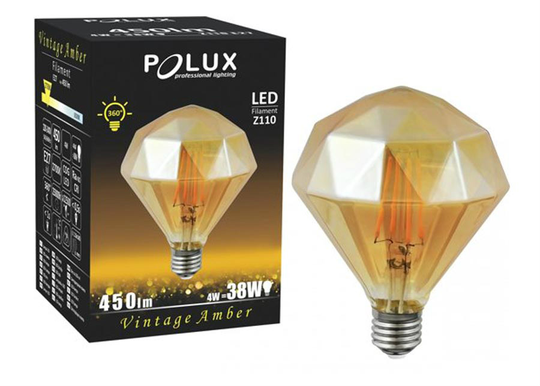 LED A;BER DIAMOND lamppu 4 W