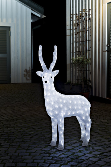 Deer acrylic 105cm LED (valkoinen)