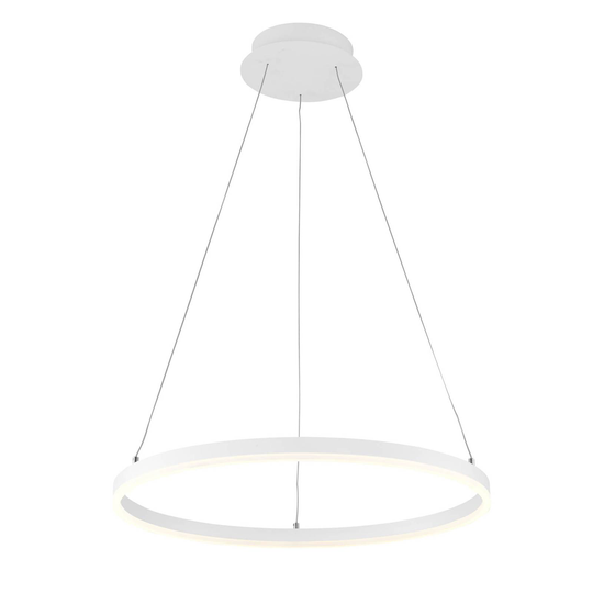 Arcchio Albiona -LED-riippuvalo valkoinen, 60 cm