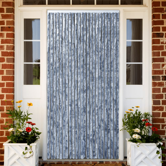 vidaXL Hyönteisverho hopea 100x220 cm Chenille
