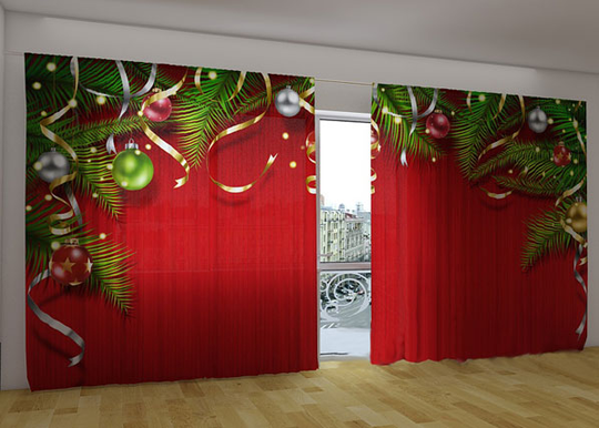 Pimentävä verho CHRISTMAS MAGIC 360x230 cm