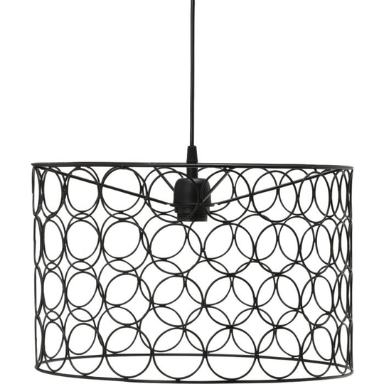Ring ceiling light 40cm (musta)