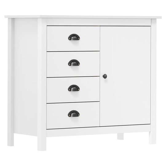 vidaXL Senkki Hill Range valkoinen 91x40x80 cm täysi mänty