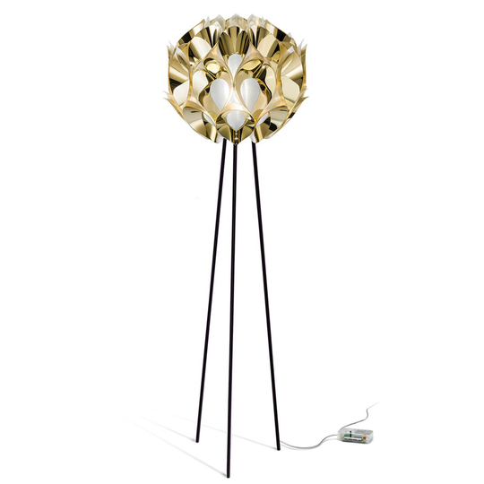 Slamp Flora -design-lattiavalaisin, kulta