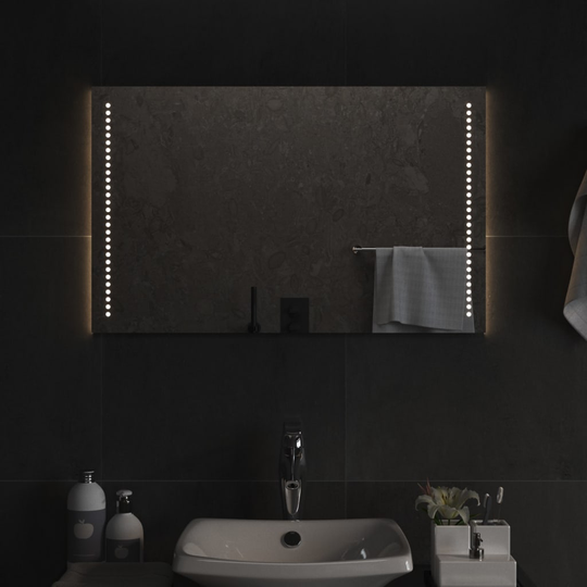 vidaXL Kylpyhuoneen LED-peili 50x80 cm