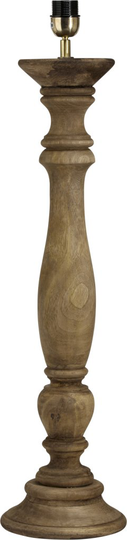 Lodge lampfot aged brown 46cm (puu)