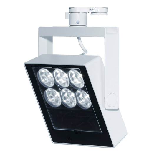 ERCO Logotec 230V kohdevalo 12W Flood 930 vaalea
