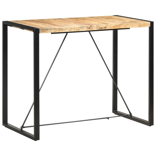 vidaXL Baaripöytä 140x70x110 cm täysi mangopuu