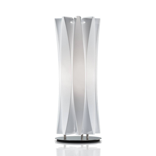 Slamp Bach -pöytävalaisin, korkeus 42 cm valkoinen